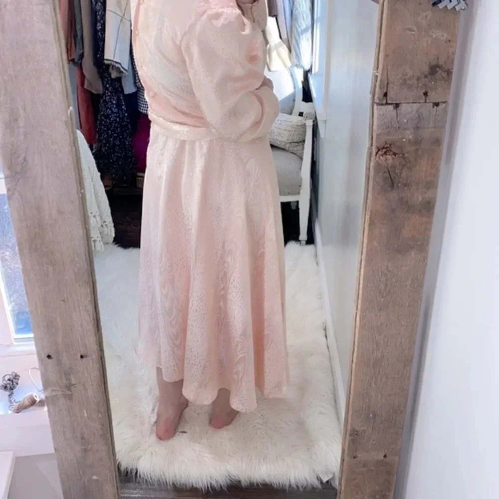 Vintage Nilani peach color maxi dress size 14 - Picture 5 of 11